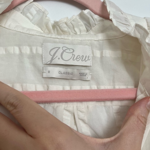J. Crew Classic Ruffleneck Shirt - Picture 3 of 4